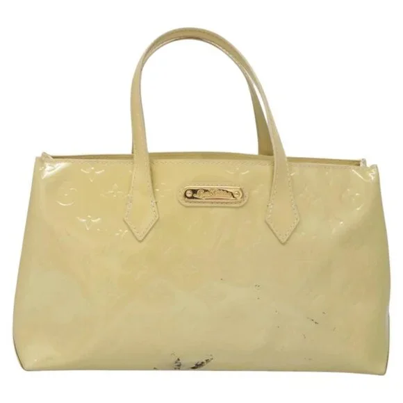 LOUIS VUITTON Monogram Vernis Wilshire PM Hand Bag Broncorail